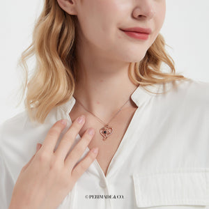 Butterfly Heart Photo Projection Necklace - Perimade & Co.