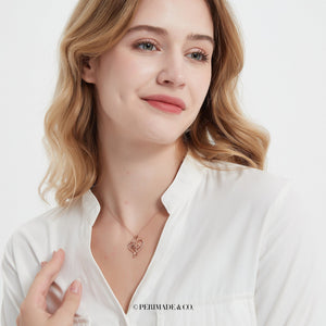 Butterfly Heart Photo Projection Necklace - Perimade & Co.