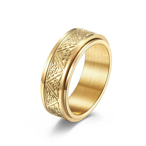 Celtic Trinity Knot Fidget Spinner Band Ring - Perimade & Co.