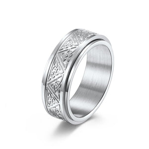 Celtic Trinity Knot Fidget Spinner Band Ring - Perimade & Co.