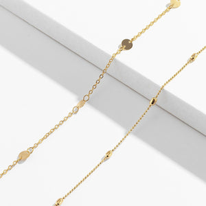 Circle Charm Bead Double Belly Chain - Perimade & Co.