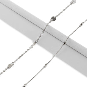 Circle Charm Bead Double Belly Chain - Perimade & Co.