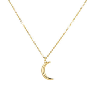 Crescent Moon Charm Pendant Necklace - Perimade & Co.