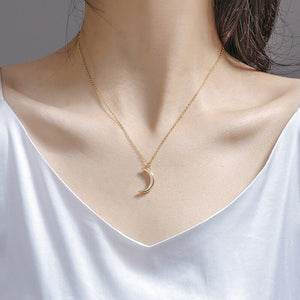 Crescent Moon Charm Pendant Necklace - Perimade & Co.