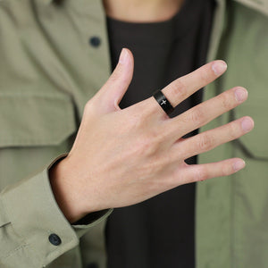 Cross Anxiety Fidget Spinner Band Ring - Perimade & Co.
