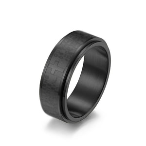 Cross Anxiety Fidget Spinner Band Ring - Perimade & Co.