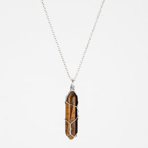 Crystal Raw Stone Healing Pendant Necklace - Perimade & Co.