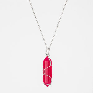 Crystal Raw Stone Healing Pendant Necklace - Perimade & Co.