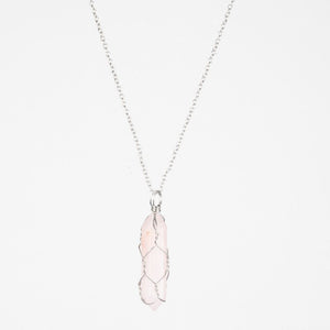 Crystal Raw Stone Healing Pendant Necklace - Perimade & Co.
