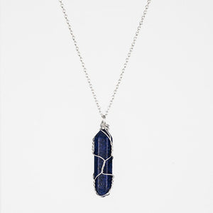 Crystal Raw Stone Healing Pendant Necklace - Perimade & Co.