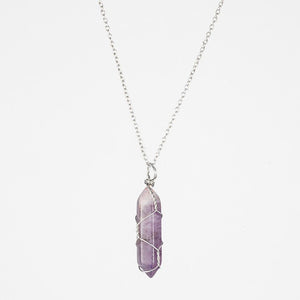 Crystal Raw Stone Healing Pendant Necklace - Perimade & Co.