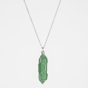 Crystal Raw Stone Healing Pendant Necklace - Perimade & Co.