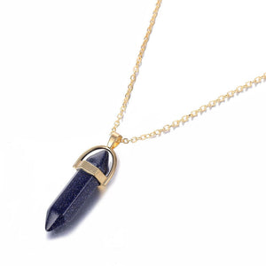 Crystal Raw Stone Healing Pendant Necklace - Perimade & Co.