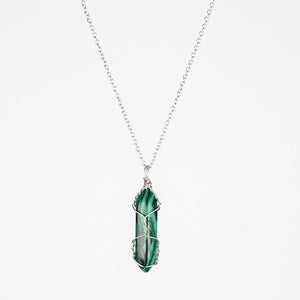 Crystal Raw Stone Healing Pendant Necklace - Perimade & Co.