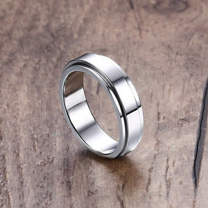 Custom 6mm Anxiety Fidget Spinner Ring - Perimade & Co.