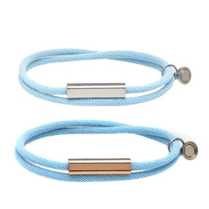 Custom Magnetic Couple Matching Rope Bracelet - Perimade & Co.