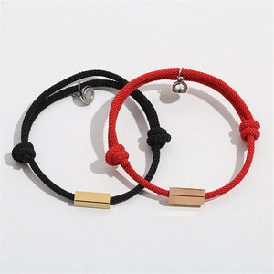 Custom Magnetic Couple Matching Rope Bracelet - Perimade & Co.