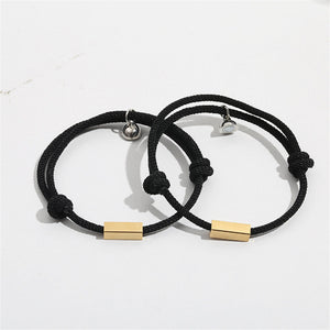 Custom Magnetic Couple Matching Rope Bracelet - Perimade & Co.
