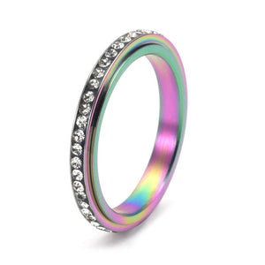 Custom Slim Anxiety Fidget Spinner Ring - Perimade & Co.