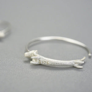 Dachshund Dog Statement Hoop Earrings - Perimade & Co.