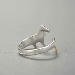 Dachshund Puppy Dog Stacking Wrap Ring - Perimade & Co.