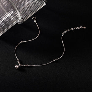 Dainty Bell Bead Charm Ankle Bracelet Anklet - Perimade & Co.