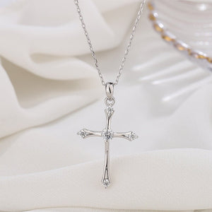 Dainty Cross Charm Pendant Necklace - Perimade & Co.