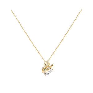 Dainty Swan Bird Charm Pendant Necklace - Perimade & Co.