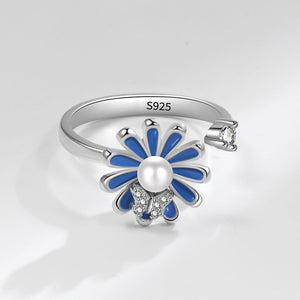 Daisy Flower Anxiety Fidget Spinner Ring - Perimade & Co.