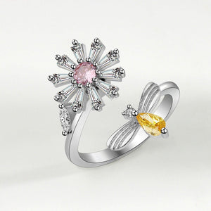 Daisy Flower Anxiety Fidget Spinner Ring - Perimade & Co.