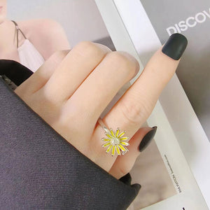 Daisy Flower Anxiety Fidget Spinner Ring - Perimade & Co.