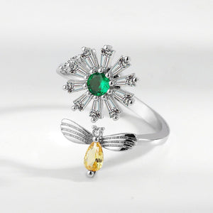 Daisy Flower Anxiety Fidget Spinner Ring - Perimade & Co.
