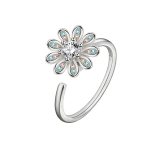 Daisy Flower Anxiety Fidget Spinner Ring - Perimade & Co.
