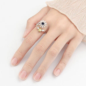 Daisy Flower Anxiety Fidget Spinner Ring - Perimade & Co.