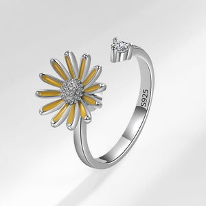 Daisy Flower Anxiety Fidget Spinner Ring - Perimade & Co.