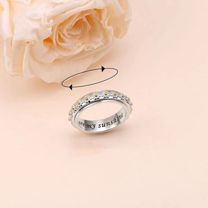 Daisy Flower Anxiety Fidget Spinner Ring - Perimade & Co.