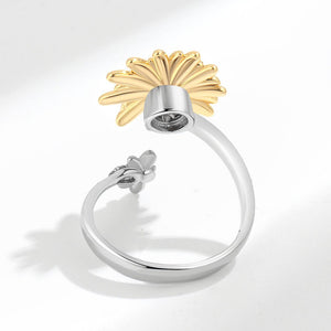 Daisy Flower Fidget Spinner Statement Ring - Perimade & Co.