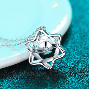 Dancing Moissanite Star of David Necklace - Perimade & Co.