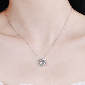 Dancing Moissanite Star of David Necklace - Perimade & Co.