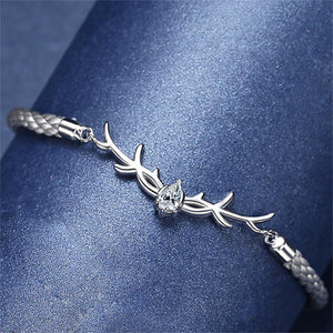 Deer Antler Matching Couple Rope Bracelet - Perimade & Co.