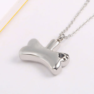 Dog Bone Urn Charm Pendant Necklace - Perimade & Co.