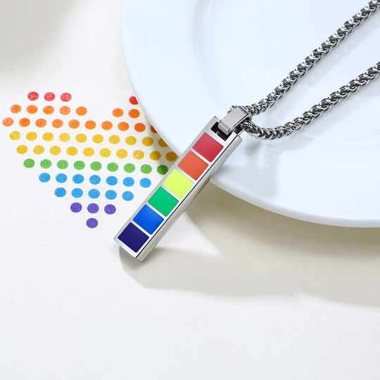 Rainbow LGBTQ Pride Pendant Necklace