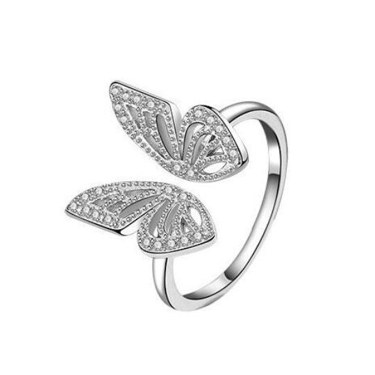 Butterfly Stacking Statement Ring