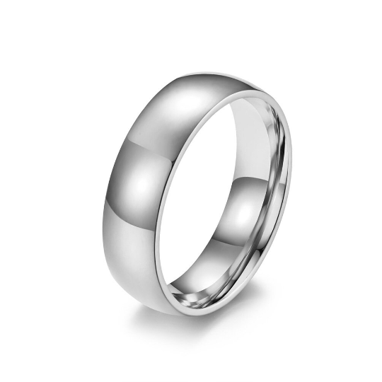 Classic Stainless Steel Couple Band Ring