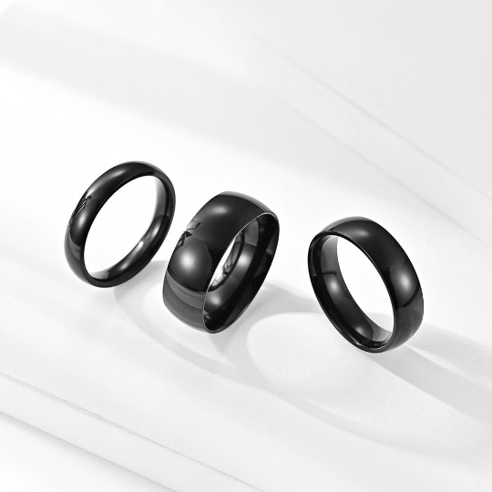 Classic Stainless Steel Couple Band Ring