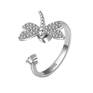 Dragonfly Anxiety Fidget Spinner Ring - Perimade & Co.