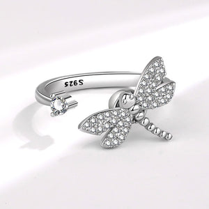 Dragonfly Anxiety Fidget Spinner Ring - Perimade & Co.