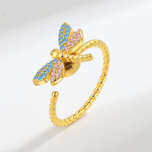 Dragonfly Fidget Spinner Statement Ring - Perimade & Co.