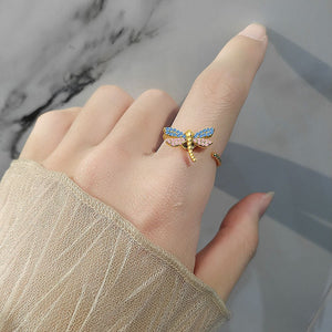 Dragonfly Fidget Spinner Statement Ring - Perimade & Co.