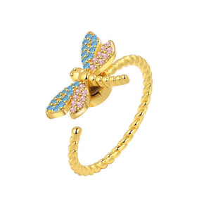 Dragonfly Fidget Spinner Statement Ring - Perimade & Co.